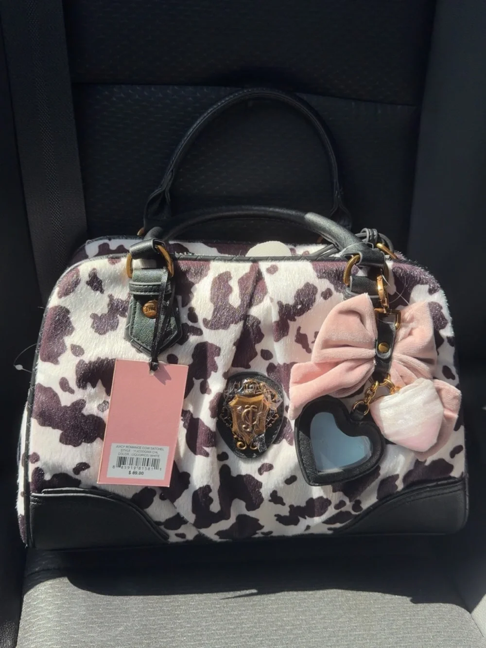 Juicy Couture Cow Print Satchel Bag
